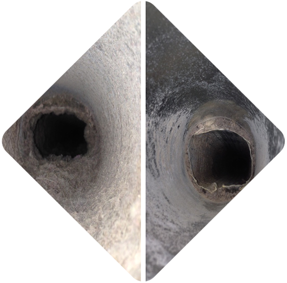 Dryer Vent Cleaning Before and After